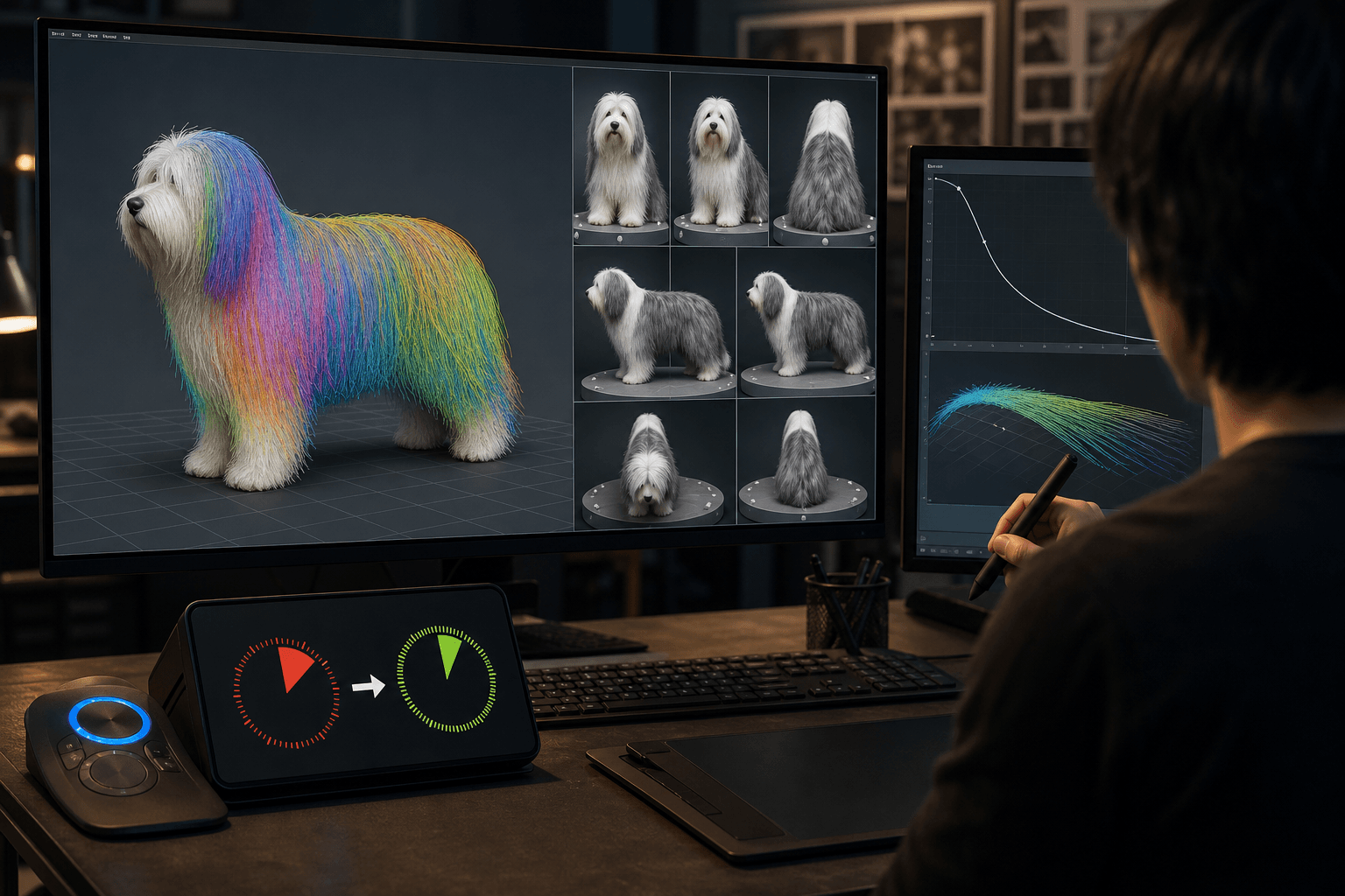 動物の毛を3D再構成、学習時間10分の1に